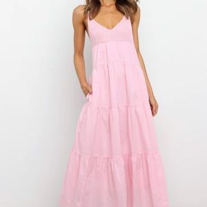 Petal & Pup Pink Midi/Maxi Dress